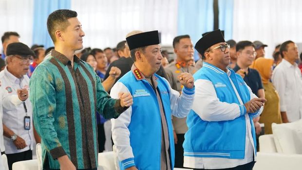 Kapolri Jenderal Listyo Sigit Prabowo menghadiri acara Halal Bihalal Idul Fitri 1447 H Keluarga Besar Konfederasi Serikat Pekerja Seluruh Indonesia (KSPSI) AGN. (dok Polri)