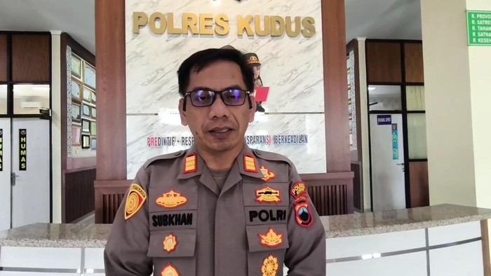 Kapolsek Kudus Kota AKP Subkhan di Polres Kudus, Senin (13/4/2026).