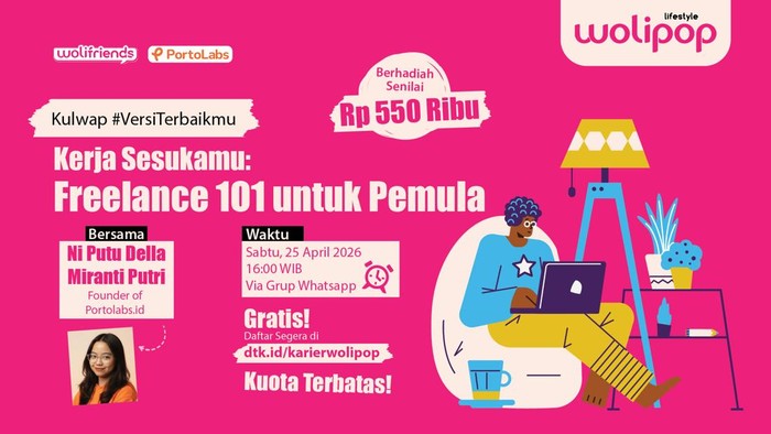 Kulwap Wolipop: Freelance 1O1 untuk Pemula. Sabtu, 25 April 2025
