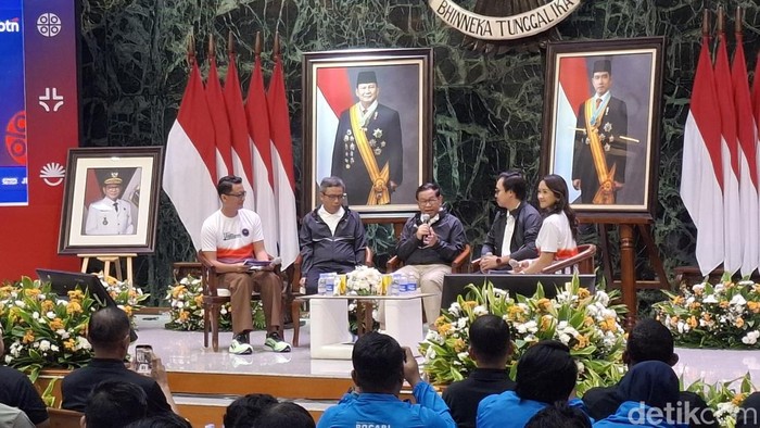 Peluncuran Jakarta International Marathon (Jakim) 2026 di Balai Kota Jakarta, Selasa (14/4/2026).