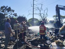 Gudang Rongsokan di Suwung Terbakar, Diduga Dipicu Baterai Bekas
