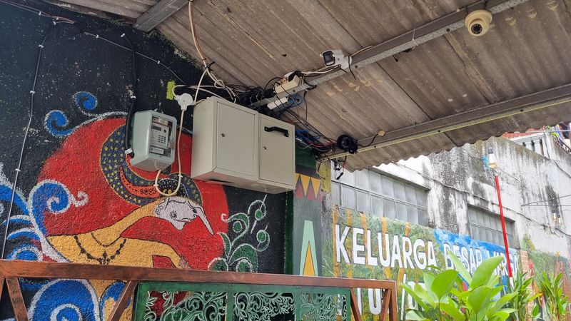 RT di Jaksel pakai smart gate untuk keluar masuk gang (Taufiq/detikcom)