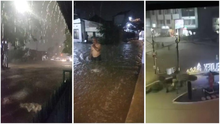 Tangkap layar video banjir yang terjadi di Bandar Lampung