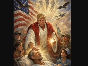 Jadi Yesus di Gambar AI, Trump Dikecam Netizen dan Pendukungnya