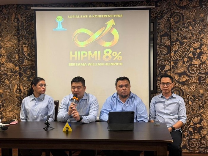 William Heinrich Usung Gagasan HIPMI 8% Perkuat Visi Presiden Prabowo