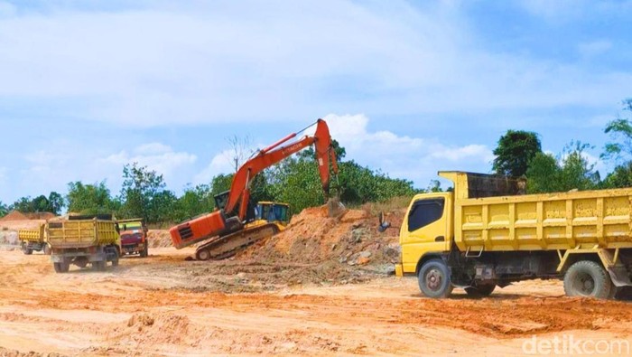 Aktivitas galian C milik CV Simoren di Kelurahan Juata Laut.
