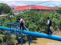 Pemkot Medan Mau Bangun Jembatan di Lokasi Pipa Disebrangi Siswa untuk Sekolah
