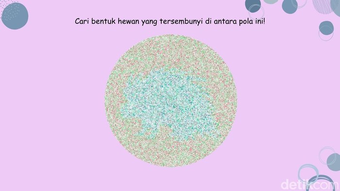 Coba Tebak Hewan yang 'Sembunyi' di Pola Tes Buta Warna Ini, Jangan Sampai Siwer