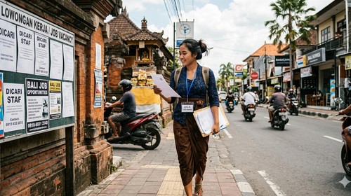 Ilustrasi loker Bali. (AI)