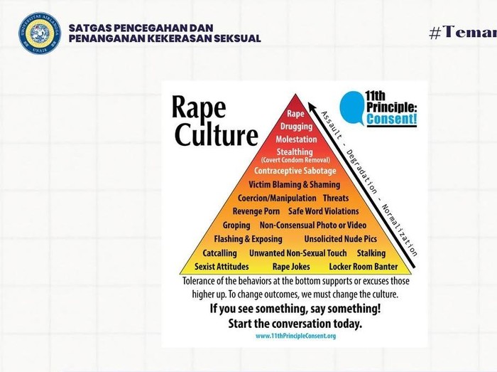 Ilustrasi Rape Culture Pyramid