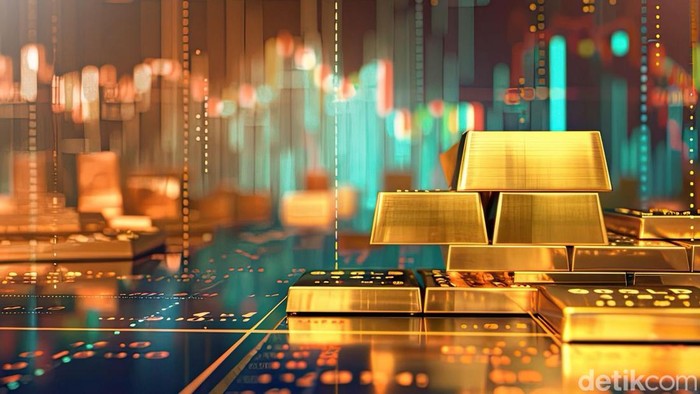 Harga emas hari ini, Jumat, 17 April 2026, kembali mengalami penurunan hingga Rp 20.000 per gram. 