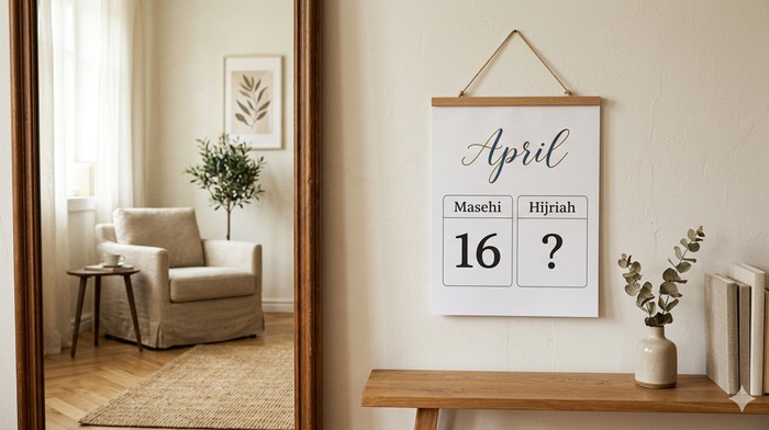 Kalender Hijriah 16 April.