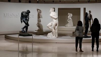 Karya Legendaris Michelangelo dan Rodin Dipamerkan Bersama di Louvre