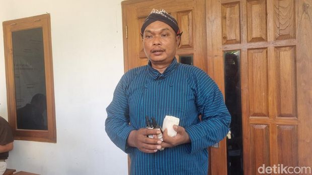 Koordinator UMKM Shafaluna, Sunaryanta Koordinator UMKM Shafaluna, Sunaryanta saat memberikan keterangan.