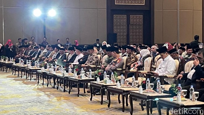 Majelis Ulama Indonesia (MUI) menggelar silaturahmi nasional ormas Islam dan halalbihalal Idul Fitri. (Anggi/detikcom)