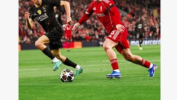 Si Merah harus keluar dari pentas megah kompetisi sepakbola di dunia biru tersebut usai kalah telak dari PSG. Foto: Screenshot X