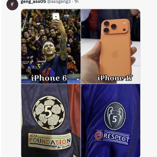 Meme Pedas! iPhone 7 ke 17 Rilis, Barca Belum Juara Liga Champions