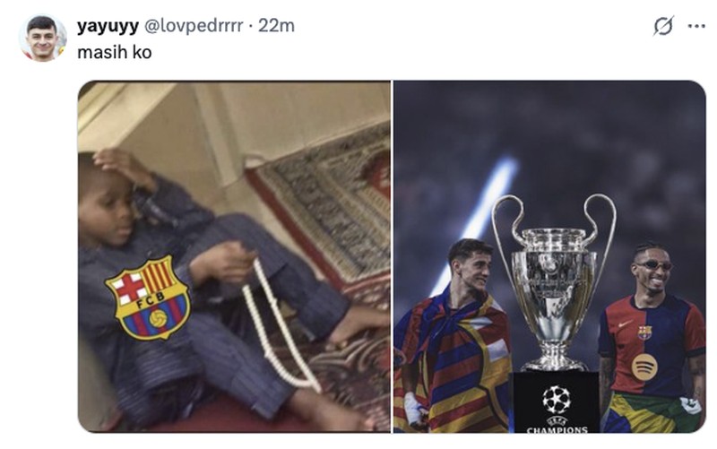 Meme Barca Tersingkir dari Liga Champions