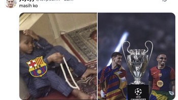 Antara harapan dan realita. Trofi Liga Champions masih terlihat dekat, tapi belum pernah benar-benar bisa diraih kembali. Foto: X.com