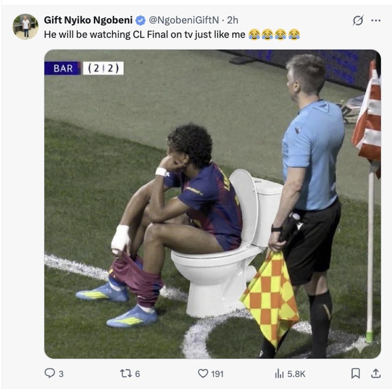 Meme Barca Tersingkir dari Liga Champions
