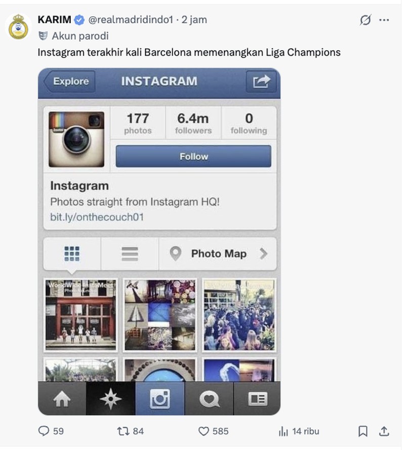 Meme Barca Tersingkir dari Liga Champions
