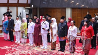 Pramono Lantik 11 Pejabat DKI, Kadishub Jadi Walkot Jaksel