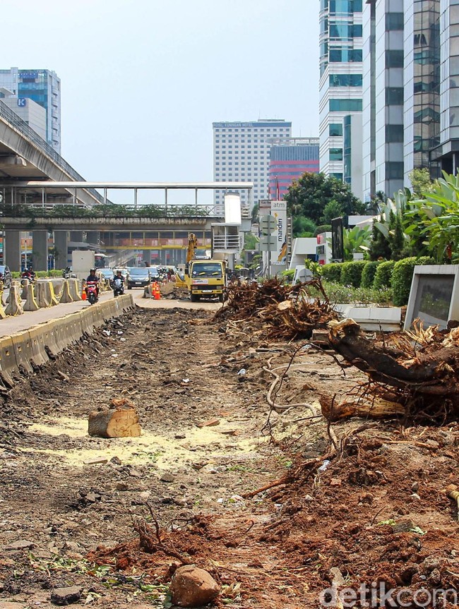Ngebut! Trotoar Rasuna Said Disulap Biar Setara Sudirman