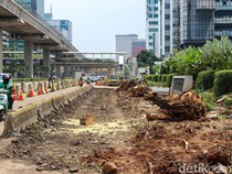 Ngebut! Trotoar Rasuna Said Disulap Biar Setara Sudirman
