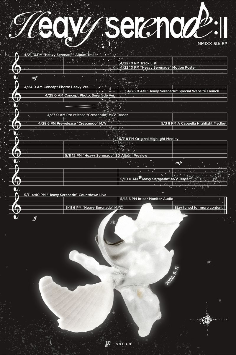 NMIXX Jadwal comeback NMIXX dengan album mini ke-5 Heavy Serenade.