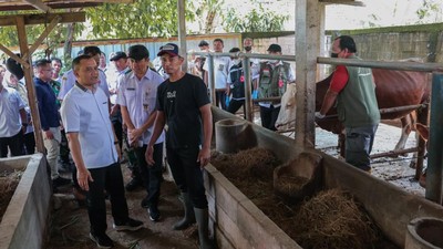 Ahmad Luthfi Tinjau Program Layanan Kesehatan Hewan Keliling di Sragen