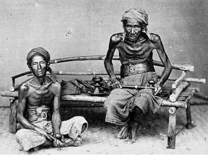 Potret pengisap opium di Jawa, 1905
