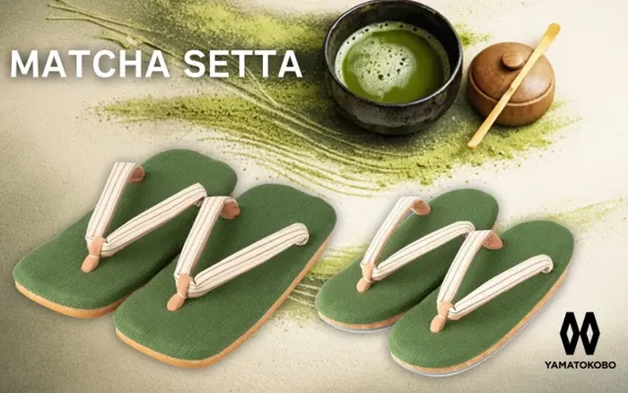 Sandal Jepang Ini Diwarnai Bubuk Matcha Asli dari Kyoto