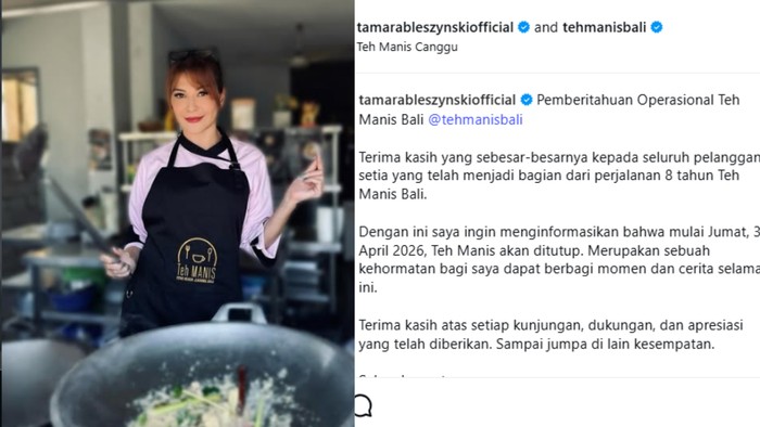 Setelah 8 Tahun, Warung Teh Manis Bali Milik Tamara Bleszynski Tutup