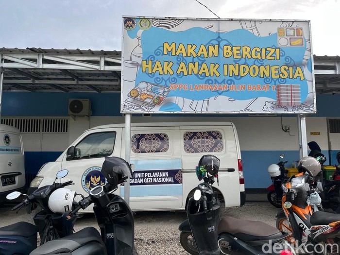 SPPG Landasan Ulin Barat 1 Banjarbaru yang dihentikan sementara.