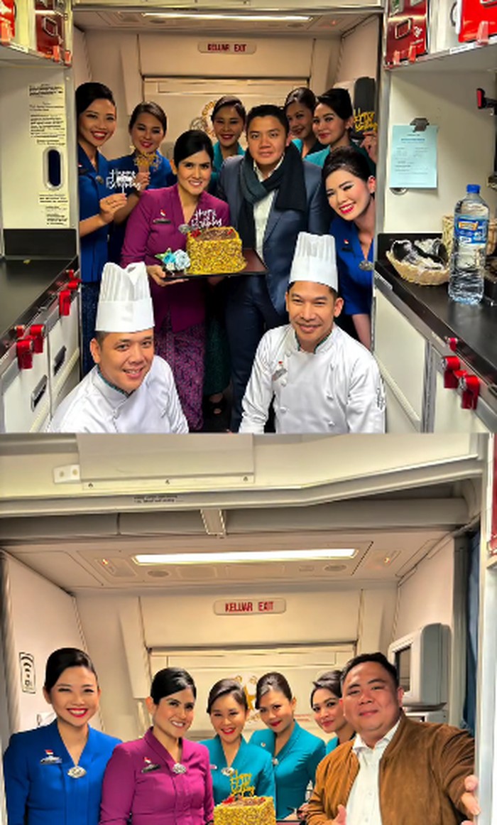 Momen Ultah Seskab Teddy, Dapat Kejutan di Pesawat hingga Kue dari Prabowo