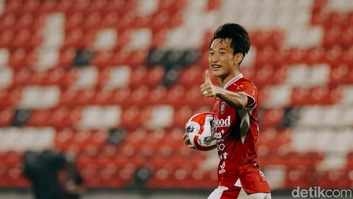 Teppei Yachida mulai rajin mencetak gol dan menjadi starter di beberapa laga Bali United.