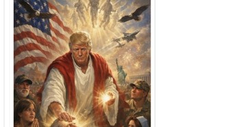 Gambar AI Trump Jadi 'Yesus' Tampilkan Sosok Makhluk Aneh