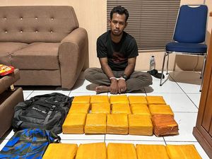 Bareskrim Tangkap Kurir Jaringan Malaysia di Riau, Sabu 21 Kg Disita