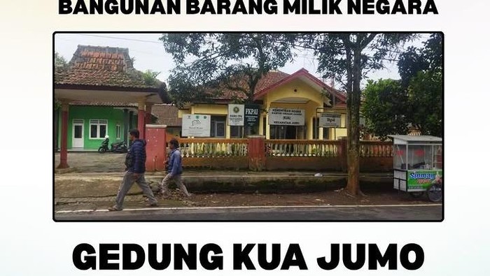 Gedung KUA Jumo Temanggung dilelang.