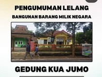 Bangunan KUA Jumo Temanggung Dilelang, Berminat?