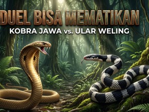 Fakta Ular Weling vs Kobra Jawa: Siapa Paling Mematikan?
