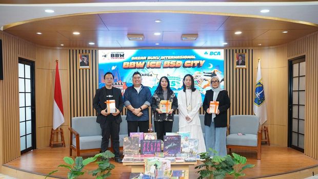 Jumpa pers Big Bad Wolf Books Jakarta 2026 digelar pada Kamis (16/4/2026) di PDS HB Jassin, TIM, Jakarta Pusat.