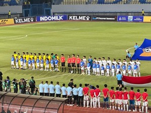Indonesia Vs Malaysia: Main Monoton, Garuda Muda Keok 1-0