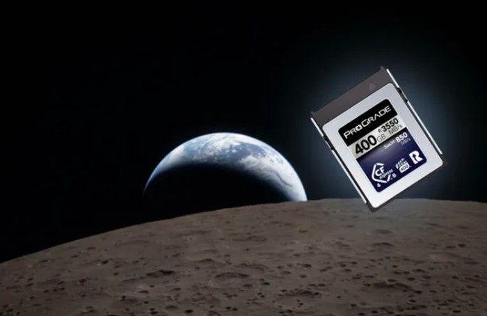 Memory card di misi Artemis II