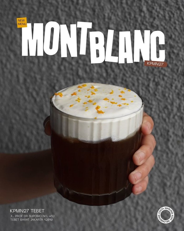 10 Kopi Mont Blanc Hits di Jakarta Ada di Sini