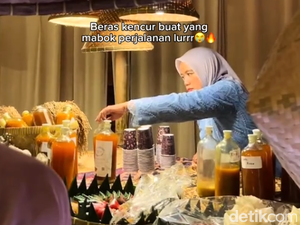 Unik Banget, Viral Warung Jamu Estetis di Pernikahan Ini Bikin Tamu Antre