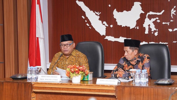 Sosialisasi Survei Kepuasan Masyarakat (SKM) Online dan Pemantauan dan Evaluasi Kinerja Penyelenggaraan Pelayanan Publik (PEKPPP) di Kantor Gubernur Malut. Dokumen Istimewa