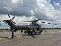 Super Puma Lanud Supadio Diterjunkan Cari Helikopter PK-CFX Hilang di Sekadau