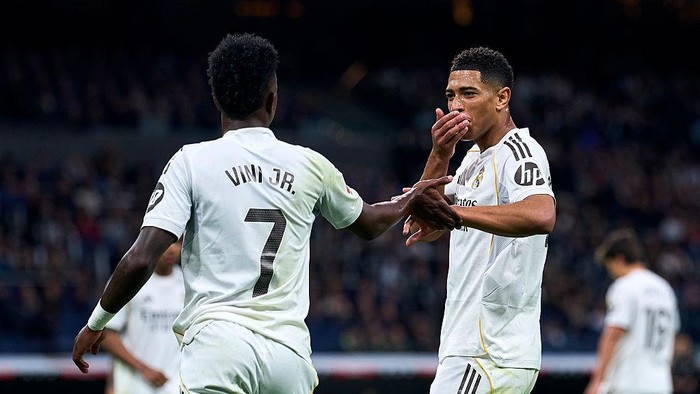 Vinicius Jr dan Bellingham sempat cekcok di laga Madrid Vs Bayern Munich. 