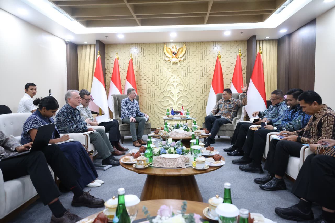 Wakil Menteri Pertanian (Wamentan) Sudaryono menerima kunjungan Duta Besar Australia untuk Indonesia di Kantor Kementerian Pertanian pada Rabu (15/4/2026). (Dok. Humas Kementan)